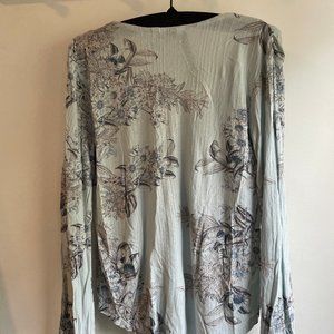 Lucky Brand Blue Floral Shirt